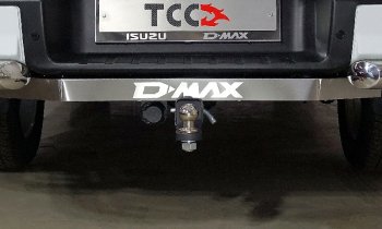 18 499 р. Фаркоп (тягово-сцепное устройство) TCC Тюнинг Isuzu D-Max RG DoubleCab дорестайлинг (2019-2024) (шар E, надпись D-MAX)  с доставкой в г. Калуга. Увеличить фотографию 1