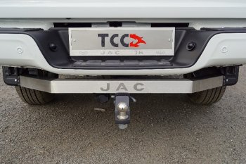 18 499 р. Фаркоп (тягово-сцепное устройство) TCC Тюнинг JAC T6 пикап (2018-2024) (шар Е, надпись JAC)  с доставкой в г. Калуга. Увеличить фотографию 1
