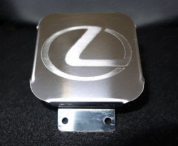 Заглушка на фаркоп с логотипом Lexus (на фаркопы TCC, нержавеющая сталь) TCC  GX  460, NX  200, RX ( 450,  350,  200T)