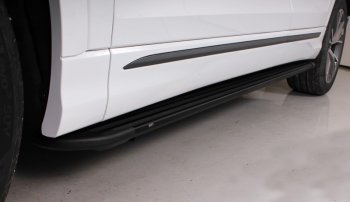Пороги алюминиевые TCC Tюнинг Slim Line Audi (Ауди) Q8 (Ку8)  4MN (2018-2024) 4MN