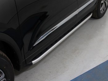 19 999 р. Пороги алюминиевые с пластиковой накладкой кроме F-Sport ТСС Тюнинг Lexus LX 570 J200 дорестайлинг (2007-2012) (серые)  с доставкой в г. Калуга. Увеличить фотографию 1