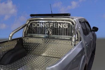 Защита кузова и заднего стекла (только для кузова) d 76,1 мм светодиодной фарой ТСС Тюнинг Dong Feng (Донг) DF6 (ДФ) (2022-2024) пикап