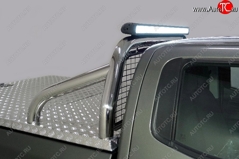 120 299 р. Защита кузова и заднего стекла (для крышки) со светодиодной фарой d 76,1 мм ТСС Тюнинг  Dong Feng DF6 (2022-2024) (нержавейка)  с доставкой в г. Калуга