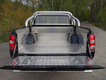 40 999 р. Защитный алюминиевый вкладыш в кузов автомобиля (комплект) ТСС Тюнинг  Fiat Fullback (2016-2018) (алюминий)  с доставкой в г. Калуга. Увеличить фотографию 1