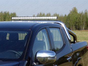 120 299 р. Защита кузова и заднего стекла (только для кузова) d 76,1 мм светодиодной фарой ТСС Тюнинг  Fiat Fullback (2016-2018) (нержавейка)  с доставкой в г. Калуга. Увеличить фотографию 1