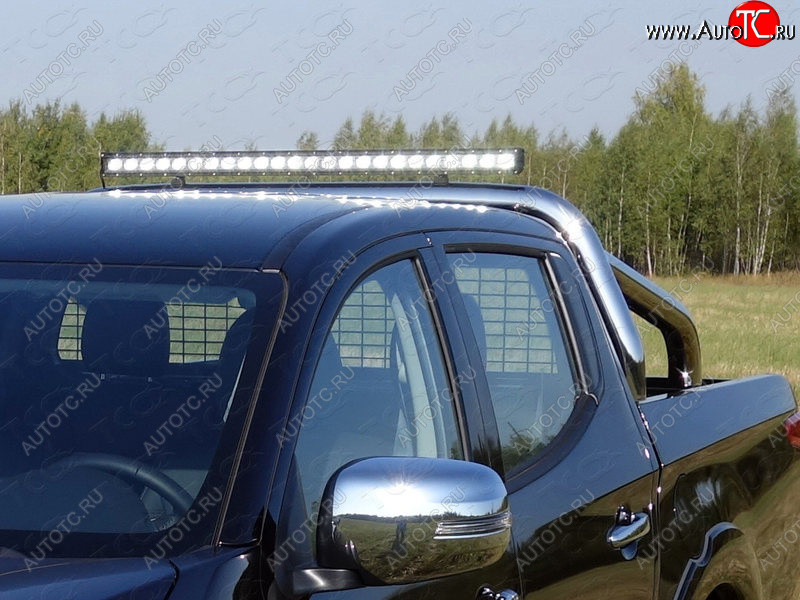 120 299 р. Защита кузова и заднего стекла (только для кузова) d 76,1 мм светодиодной фарой ТСС Тюнинг  Fiat Fullback (2016-2018) (нержавейка)  с доставкой в г. Калуга
