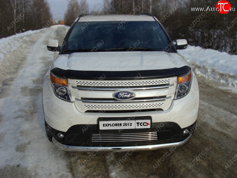 9 349 р. Решётка радиатора (12 мм) ТСС Тюнинг  Ford Explorer  U502 (2010-2016) дорестайлинг (12 мм)  с доставкой в г. Калуга