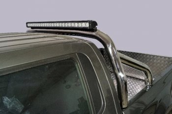 105 999 р. Защита кузова (для кузова) d 76,1 мм со светодиодной фарой ТСС Тюнинг  Great Wall Wingle  7 (2018-2024) (нержавейка)  с доставкой в г. Калуга. Увеличить фотографию 1