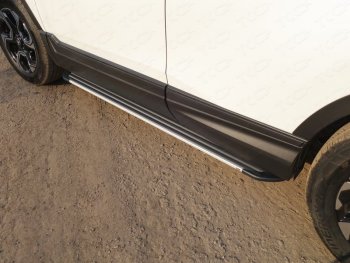 19 999 р. Пороги алюминиевые Slim Line ТСС Тюнинг  Honda CR-V  RW,RT (2016-2020) (Silver)  с доставкой в г. Калуга. Увеличить фотографию 1