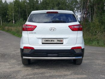 16 549 р. Защита задняя (нержавейка 60,3 мм) ТСС Тюнинг  Hyundai Creta  GS (2015-2019)  с доставкой в г. Калуга. Увеличить фотографию 1