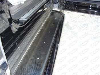 39 799 р. Пороги с площадкой 42,4 мм ТСС Тюнинг  Hyundai Santa Fe  3 DM (2012-2016) (нержавейка)  с доставкой в г. Калуга. Увеличить фотографию 1