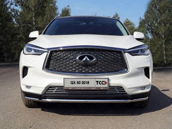 Нижняя декоративная вставка в бампер ТСС Тюнинг INFINITI (Инфинити) Qx50 (КуХ50)  J55 (2017-2022) J55 ()