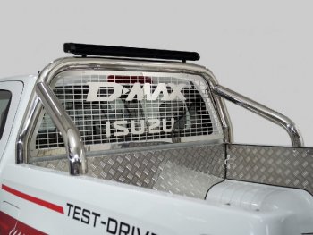 120 299 р. Защита кузова и заднего стекла (только для кузова) d 76,1 мм светодиодной фарой ТСС Тюнинг  Isuzu D-Max  RG DoubleCab (2019-2024) (нержавейка)  с доставкой в г. Калуга. Увеличить фотографию 1