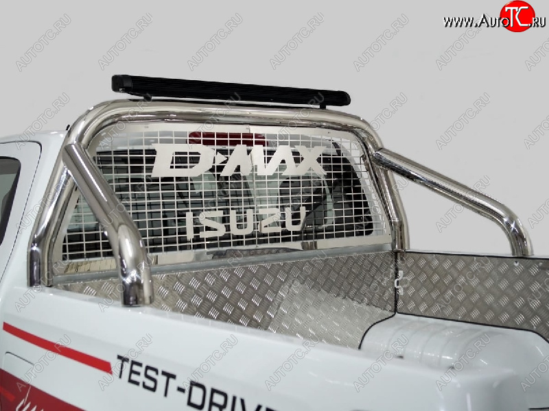 120 299 р. Защита кузова и заднего стекла (только для кузова) d 76,1 мм светодиодной фарой ТСС Тюнинг  Isuzu D-Max  RG DoubleCab (2019-2024) (нержавейка)  с доставкой в г. Калуга