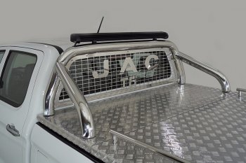 Защита кузова и заднего стекла (для крышки) со светодиодной фарой d 76,1 мм ТСС Тюнинг JAC (Джак) T6 (т) (2018-2024) пикап