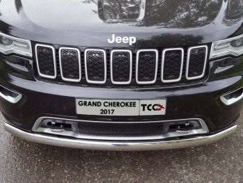 Декоративная вставка решетки радиатора ТСС Тюнинг Jeep (Джип) Grand Cherokee (Гран)  WK2 (2017-2022) WK2 2-ой рестайлинг ()