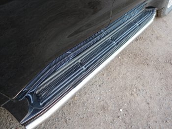 21 999 р. Защита порогов алюминий 50,8 мм, ТСС Тюнинг  Lexus LX  450d (2015-2024)  с доставкой в г. Калуга. Увеличить фотографию 1