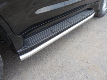 23 999 р. Защита порогов алюминий 60,3 мм, ТСС Тюнинг  Lexus LX ( 450d,  570) (2015-2024)  с доставкой в г. Калуга. Увеличить фотографию 1