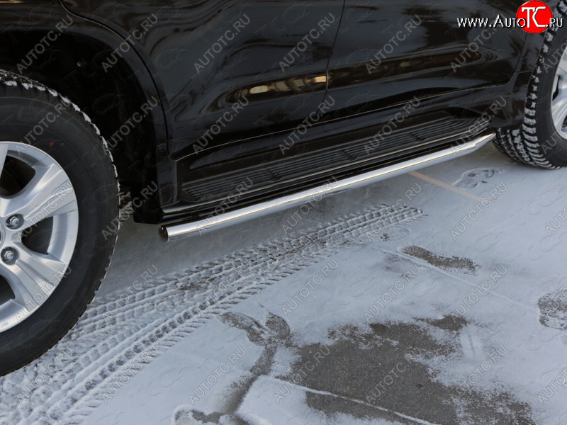 21 999 р. Защита порогов алюминий 50,8 мм, ТСС Тюнинг  Lexus LX  570 (2007-2012)  с доставкой в г. Калуга