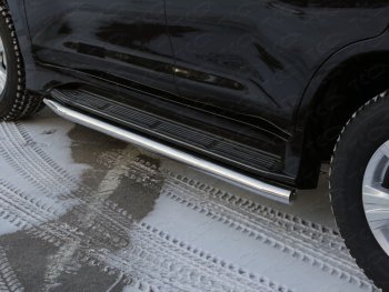 23 999 р. Защита порогов алюминий 60,3 мм, ТСС Тюнинг  Lexus LX  570 (2007-2012)  с доставкой в г. Калуга. Увеличить фотографию 1
