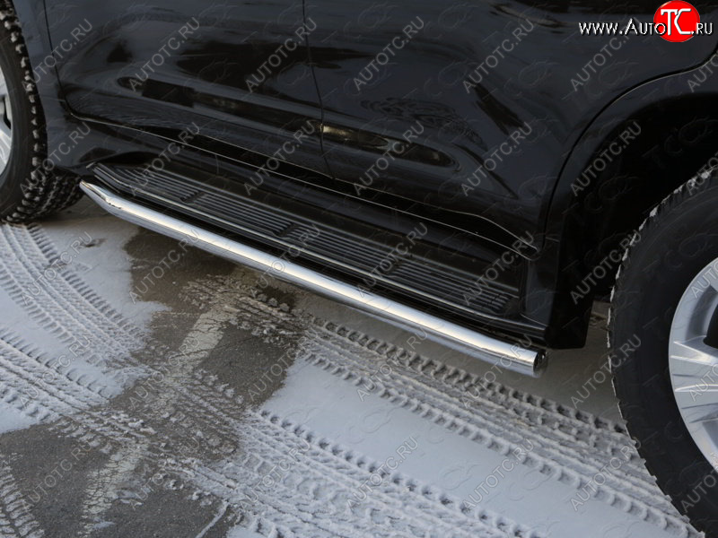 23 999 р. Защита порогов алюминий 60,3 мм, ТСС Тюнинг  Lexus LX  570 (2007-2012)  с доставкой в г. Калуга