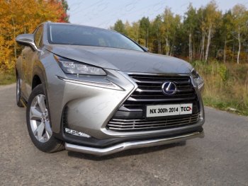 22 599 р. Защита переднего бампера кенгурин 60,3 мм кроме F-Sport ТСС Тюнинг  Lexus NX  200 (2014-2017) (нержавейка)  с доставкой в г. Калуга. Увеличить фотографию 1