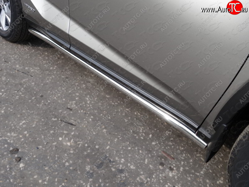 21 999 р. Защита порогов труба d60,3 мм ТСС Тюнинг  Lexus NX  200 (2014-2017) (серые)  с доставкой в г. Калуга