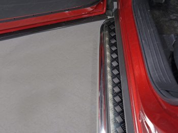 37 949 р. Пороги с площадкой 60,3 мм ТСС Тюнинг  Mazda CX-9  TC (2015-2024) (серые)  с доставкой в г. Калуга. Увеличить фотографию 1