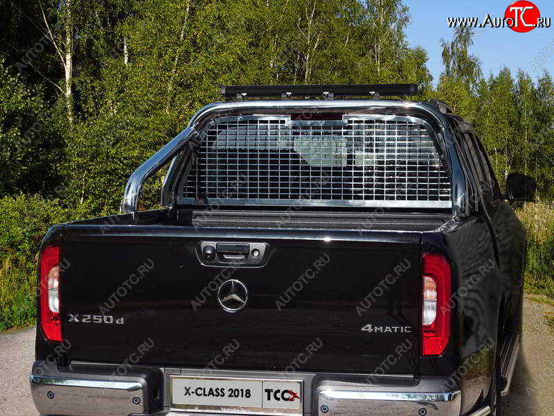 120 299 р. Защита кузова и заднего стекла (только для кузова) d 76,1 мм со светодиодной фарой ТСС Тюнинг  Mercedes-Benz X class  W470 (2017-2020) (нержавейка)  с доставкой в г. Калуга