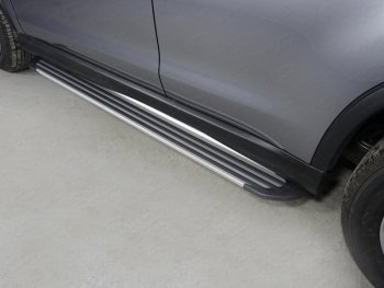 19 999 р. Пороги алюминиевые Slim Line ТСС Тюнинг  Mitsubishi ASX (2017-2020) (Silver)  с доставкой в г. Калуга. Увеличить фотографию 1