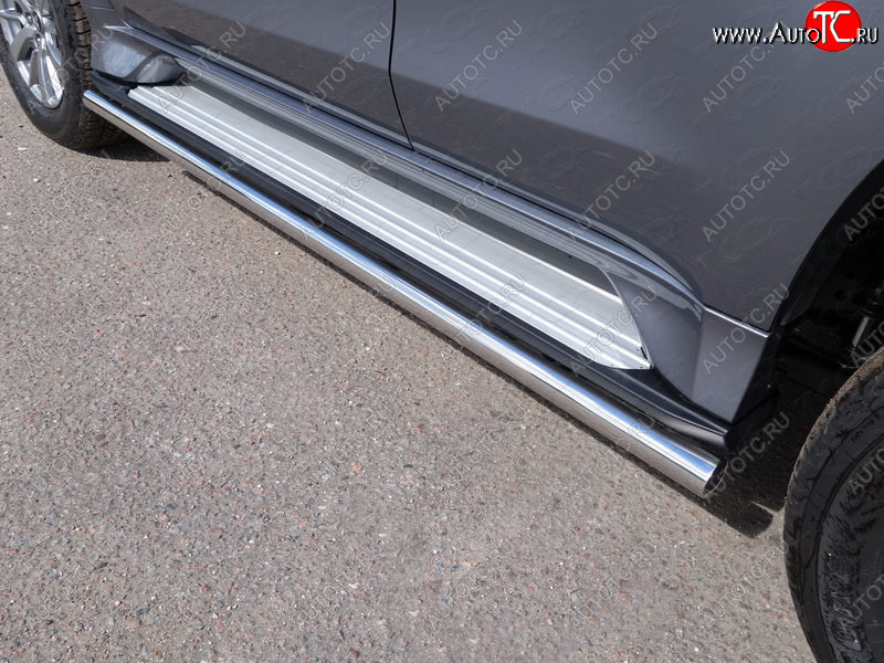 21 999 р. Защита порогов алюминий 60,3 мм, ТСС Тюнинг  Mitsubishi Pajero Sport  3 QE (2015-2021)  с доставкой в г. Калуга