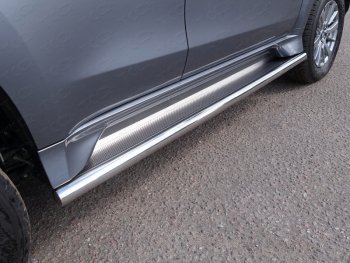 42 699 р. Пороги с площадкой 60,3 мм ТСС Тюнинг  Mitsubishi Pajero Sport  3 QE (2015-2021) (нержавейка)  с доставкой в г. Калуга. Увеличить фотографию 1