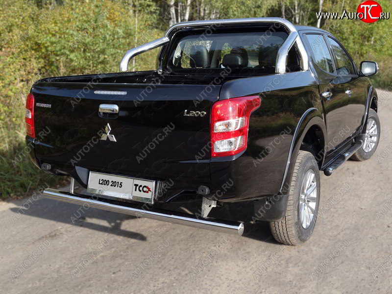 72 399 р. Защита кузова d 75х42 мм (только для кузова) ТСС Тюнинг  Mitsubishi L200  5 KK,KL (2015-2019) дорестайлинг (нержавейка)  с доставкой в г. Калуга