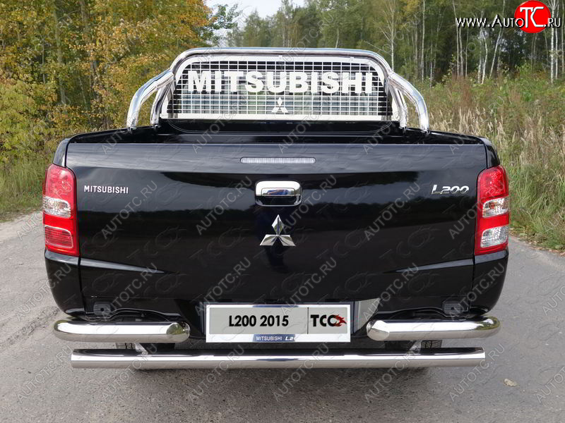 83 999 р. Защита кузова и заднего стекла (только для кузова) d 75*42 мм ТСС Тюнинг  Mitsubishi L200  5 KK,KL (2015-2019) (нержавейка)  с доставкой в г. Калуга