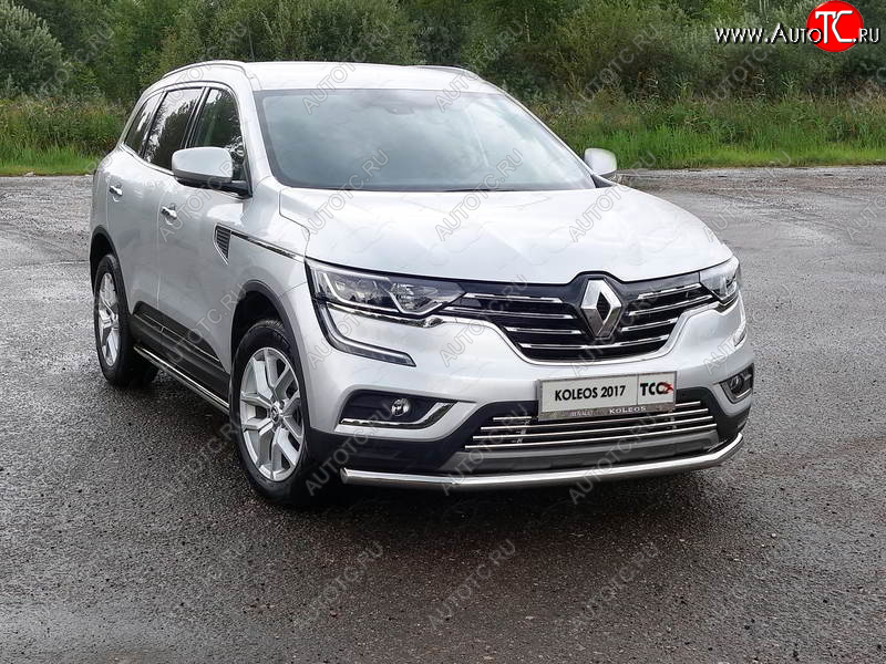 17 999 р. Защита переднего бампера нижняя d60,3 мм ТСС Тюнинг  Renault Koleos  2 (2016-2024) (нержавейка)  с доставкой в г. Калуга