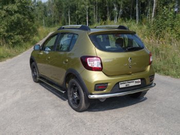 14 999 р. Защита задняя (нержавейка 60,3 мм) ТСС Тюнинг  Renault Sandero Stepway  (B8) (2014-2018)  с доставкой в г. Калуга. Увеличить фотографию 1