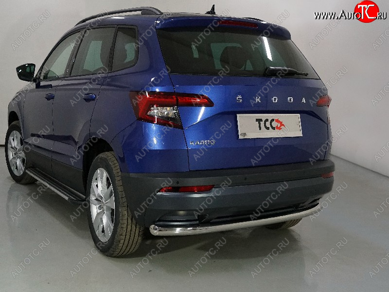 14 999 р. Защита задняя (нержавейка 60,3 мм) ТСС Тюнинг  Skoda Karoq  NU7 (2020-2024)  с доставкой в г. Калуга