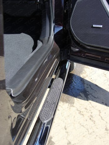 29 999 р. Пороги овальные с накладкой 75х42 мм ТСС Тюнинг  Subaru Forester  SJ (2016-2019) (Серые)  с доставкой в г. Калуга. Увеличить фотографию 1