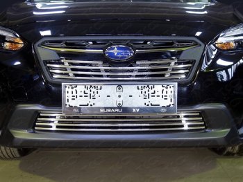 Нижняя декоративная вставка в бампер ТСС Тюнинг Subaru (Субару) XV (ХВ)  GT/G24 (2017-2021) GT/G24 дорестайлинг ()