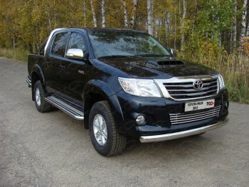 24 099 р. Защита переднего бампера овальная 75х42 мм ТСС тюнинг  Toyota Hilux  AN20,AN30 (2011-2016) (нержавейка)  с доставкой в г. Калуга. Увеличить фотографию 1