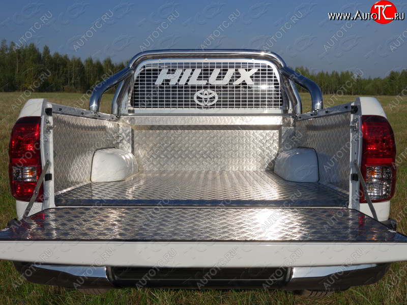39 799 р. Защитный алюминиевый вкладыш в кузов автомобиля (комплект) ТСС Тюнинг  Toyota Hilux  AN120 (2020-2024) (алюминий)  с доставкой в г. Калуга