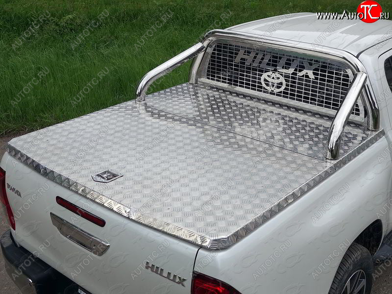 69 999 р. Защита кузова и заднего стекла (для крышки) d76,1 мм ТСС Тюнинг  Toyota Hilux  AN120 (2016-2024) (нержавейка)  с доставкой в г. Калуга