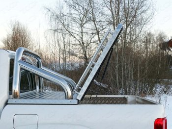 55 999 р. Защита кузова d76,1 мм (для крышки) ТСС Тюнинг  Volkswagen Amarok (2016-2022) (нержавейка)  с доставкой в г. Калуга. Увеличить фотографию 1