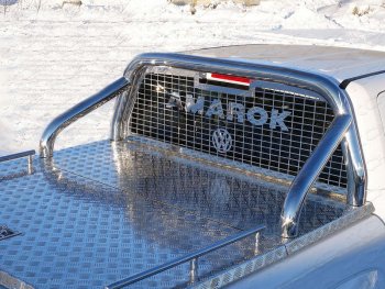 69 999 р. Защита кузова и заднего стекла (на крышку) d 76,1 мм ТСС Тюнинг  Volkswagen Amarok (2016-2022) (нержавейка)  с доставкой в г. Калуга. Увеличить фотографию 1