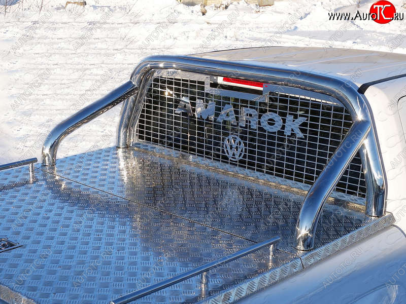 69 999 р. Защита кузова и заднего стекла (на крышку) d 76,1 мм ТСС Тюнинг  Volkswagen Amarok (2016-2022) (нержавейка)  с доставкой в г. Калуга