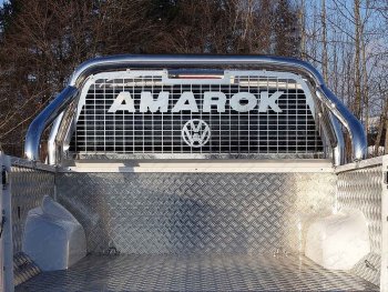 69 999 р. Защита кузова и заднего стекла (только для кузова) d 76,1 мм ТСС Тюнинг  Volkswagen Amarok (2016-2022) (нержавейка)  с доставкой в г. Калуга. Увеличить фотографию 1