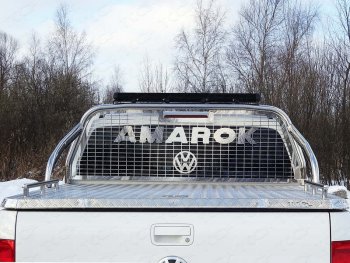 Защита кузова и заднего стекла (для крышку) d 75*42 мм светодиодной фарой ТСС Тюнинг Volkswagen (Волксваген) Amarok (Амарок) (2016-2022) рестайлинг