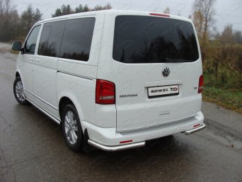 16 299 р. Защита заднего бампера (уголки, d60,3 мм) TCC  Volkswagen Multivan  T5 (2009-2015)  с доставкой в г. Калуга. Увеличить фотографию 1