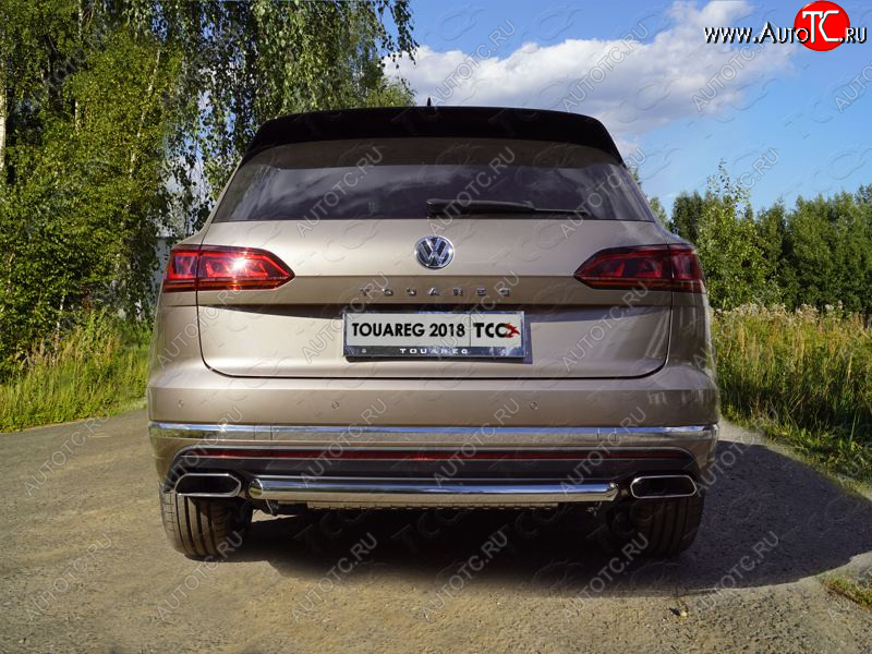 17 999 р. Защита задняя (нержавейка 60,3 мм) ТСС Тюнинг  Volkswagen Touareg  CR (2018-2024)  с доставкой в г. Калуга