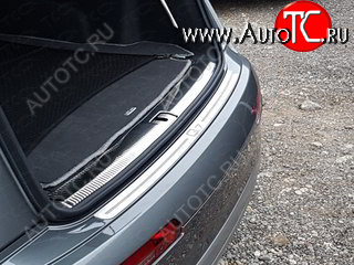 5 199 р. Накладка на задний бампер ТСС Тюнинг  Audi Q7  4M (2015-2020) (лист шлифованный, надпись Q7)  с доставкой в г. Калуга